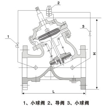 緩開(kāi)快閉止回閥結構圖